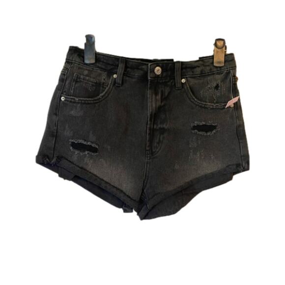 𝅺Wild Fable Highest Rise Cheeky Shorts Rockabilly 90's Distressed Festival 6 - Picture 1 of 10